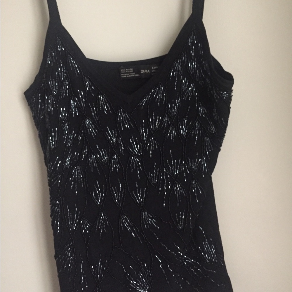 Zara Sequin top